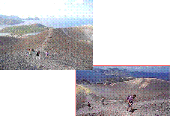 vulcano escursione cratere,al cratere 1rid 30